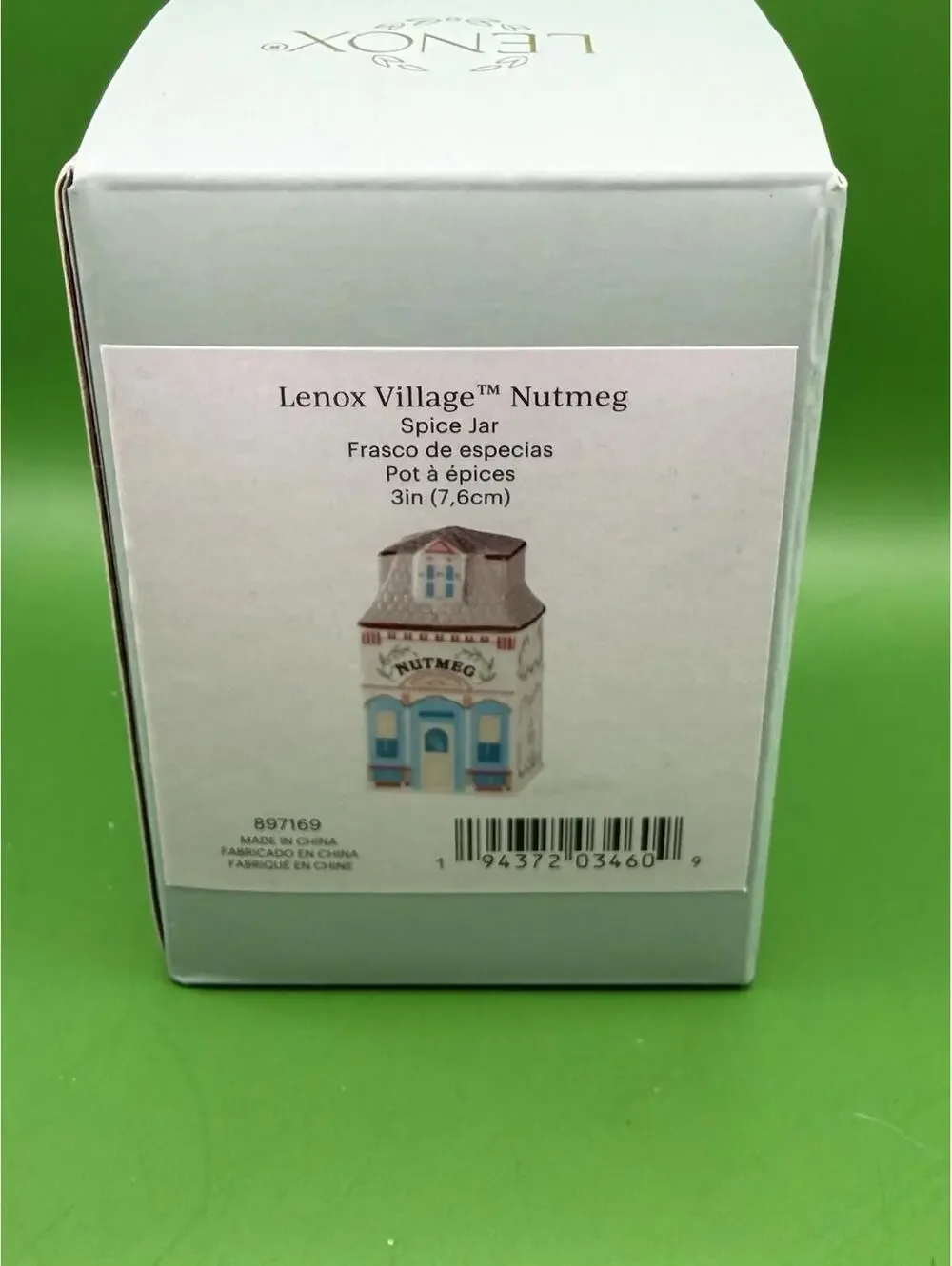 Lenox Spice Village Nutmeg Spice‎ Jar Mini Porcelain House 2nd Edition 3